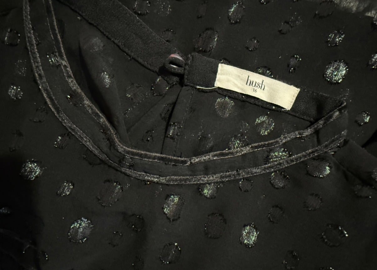 Hush Melody Spot Jacquard Blouse - Image 1