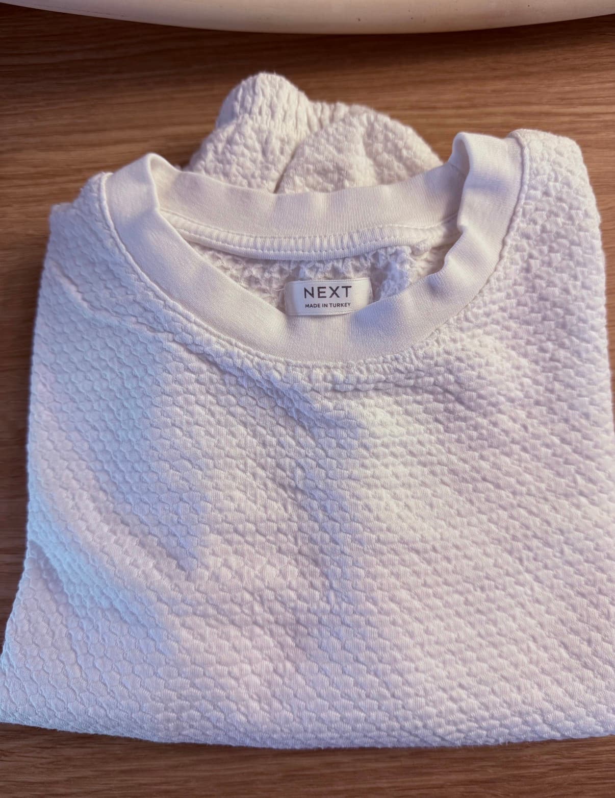 Girls textured sweatshirt