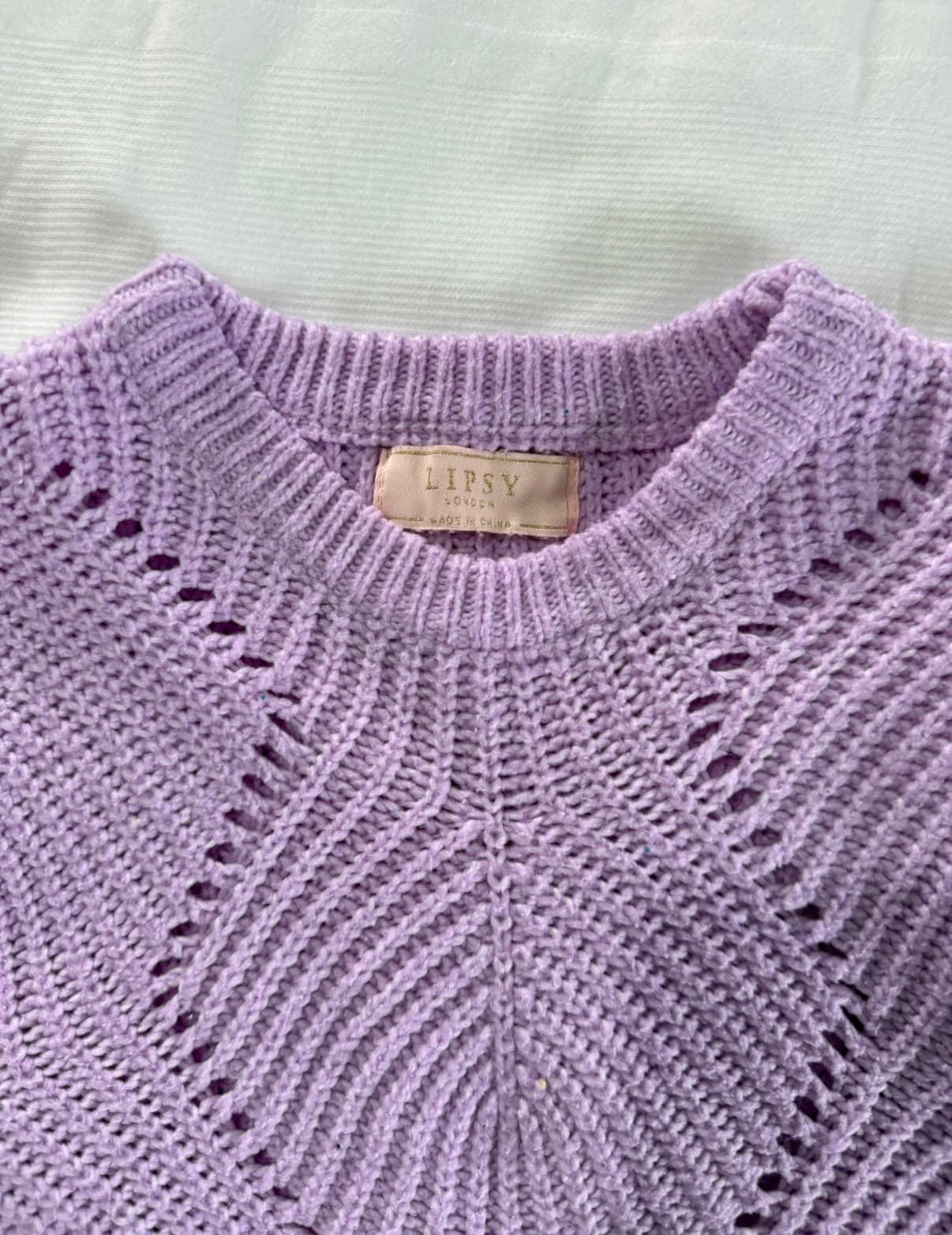Girls Purple Knit Jumper – Lipsy