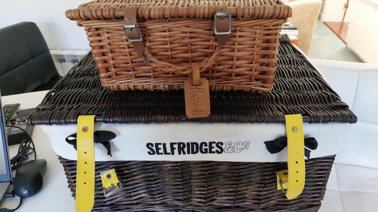 Harrods Small and Selfridges Medium Baskets