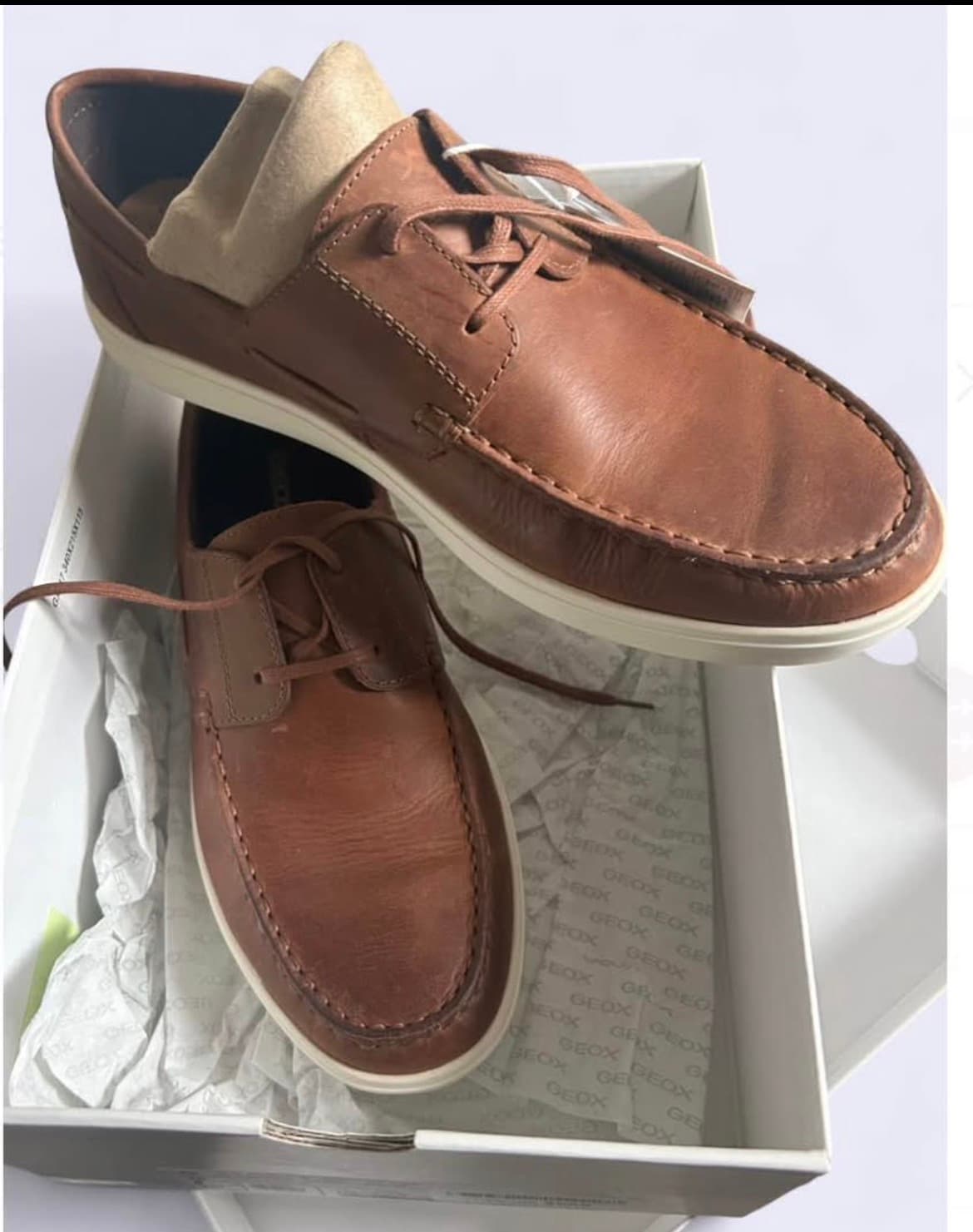 Geox Avola B Pull Up Leather shoes in brown. Uk 9 EUR 43