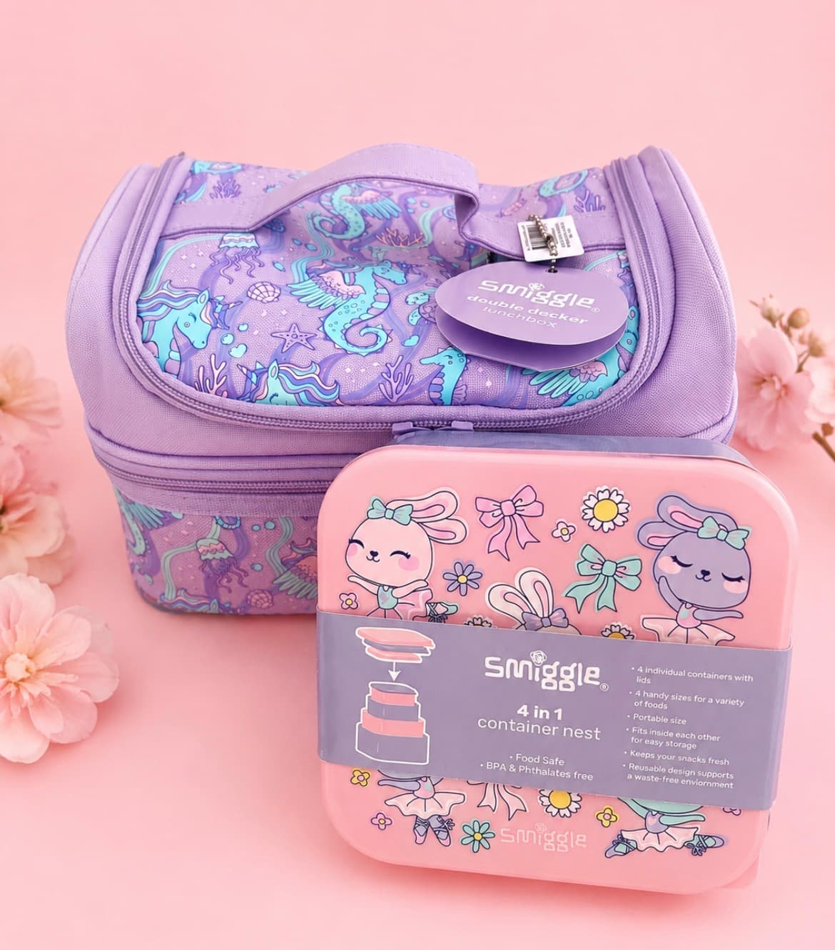 Brand new Smiggle lunch set