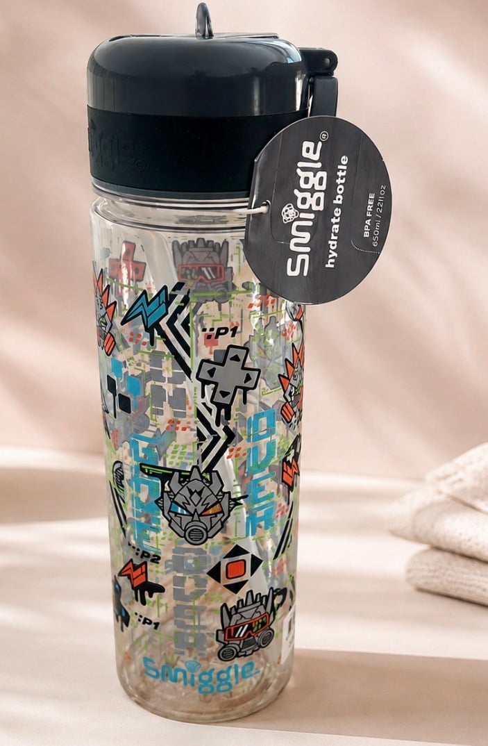 Smiggle Hydrate Bottle, 650ml (22 fl oz), BPA-free - Image 1