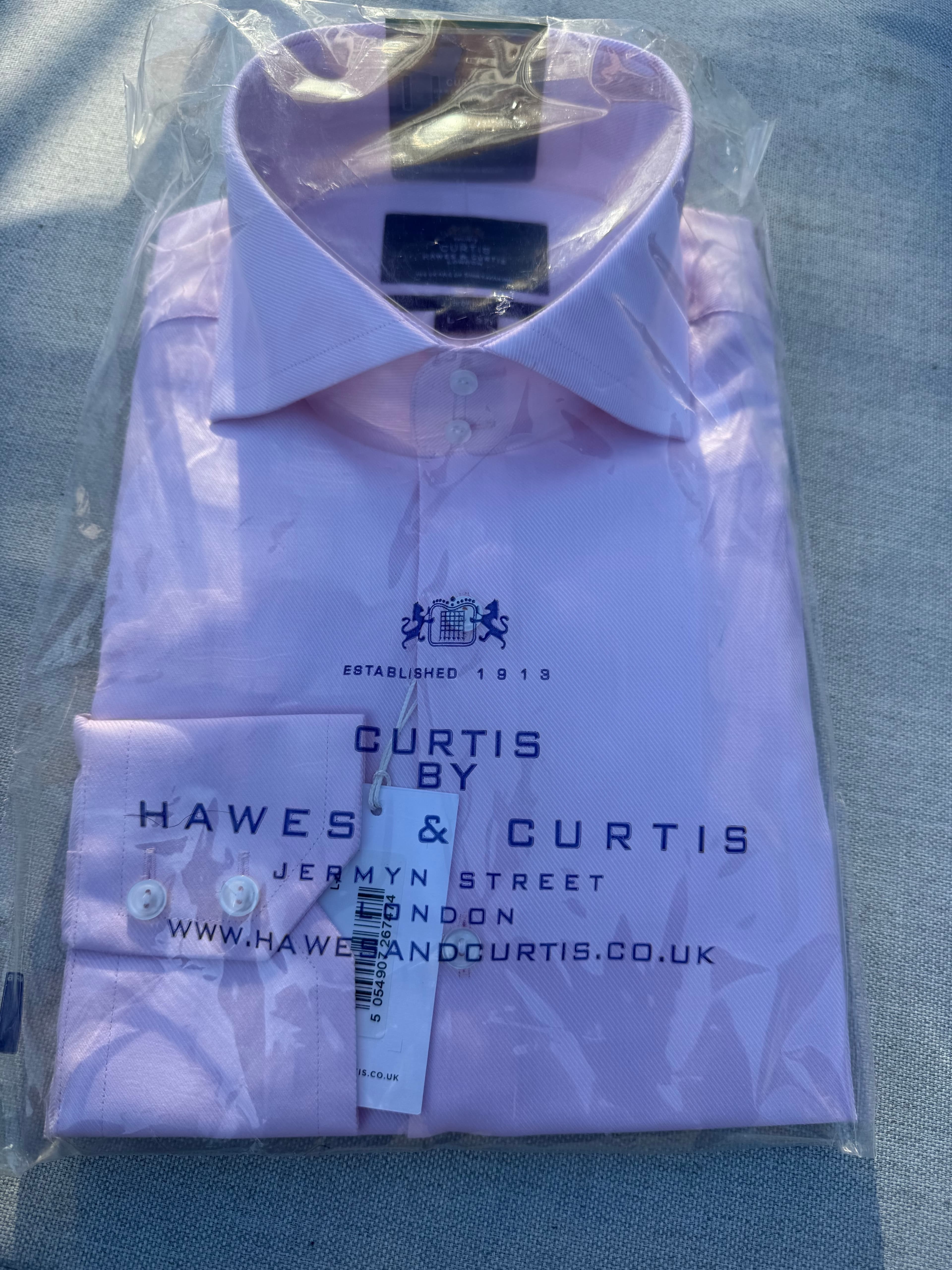 Hawes & Curtis Formal Shirt - Pink L
