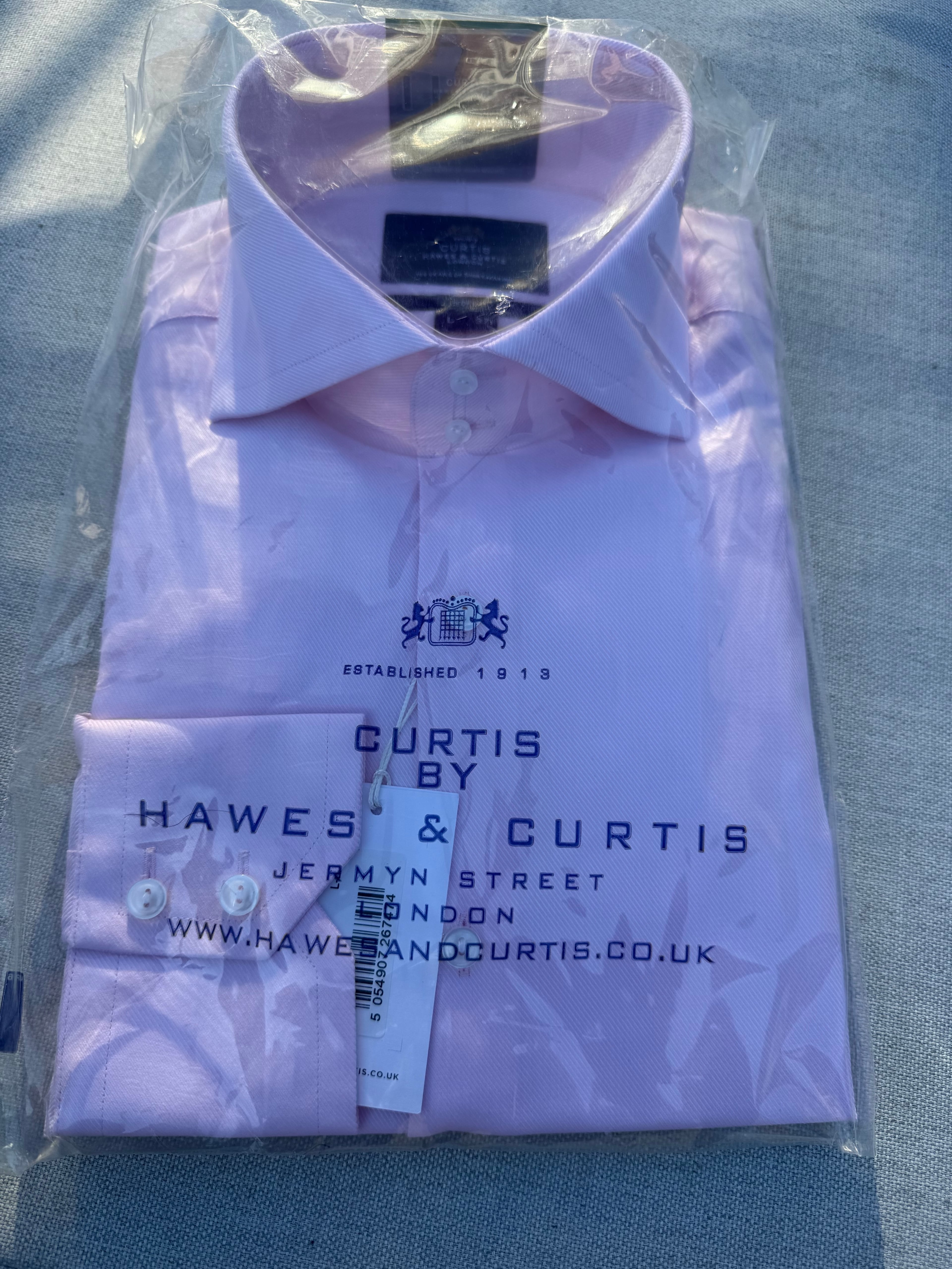 Hawes & Curtis Formal Shirt - Pink L - Image 1
