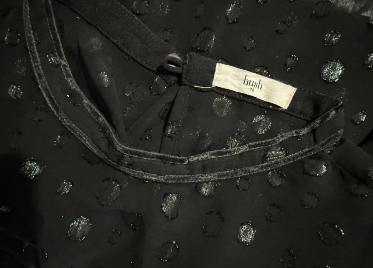 Hush Melody Spot Jacquard Blouse - Image 1