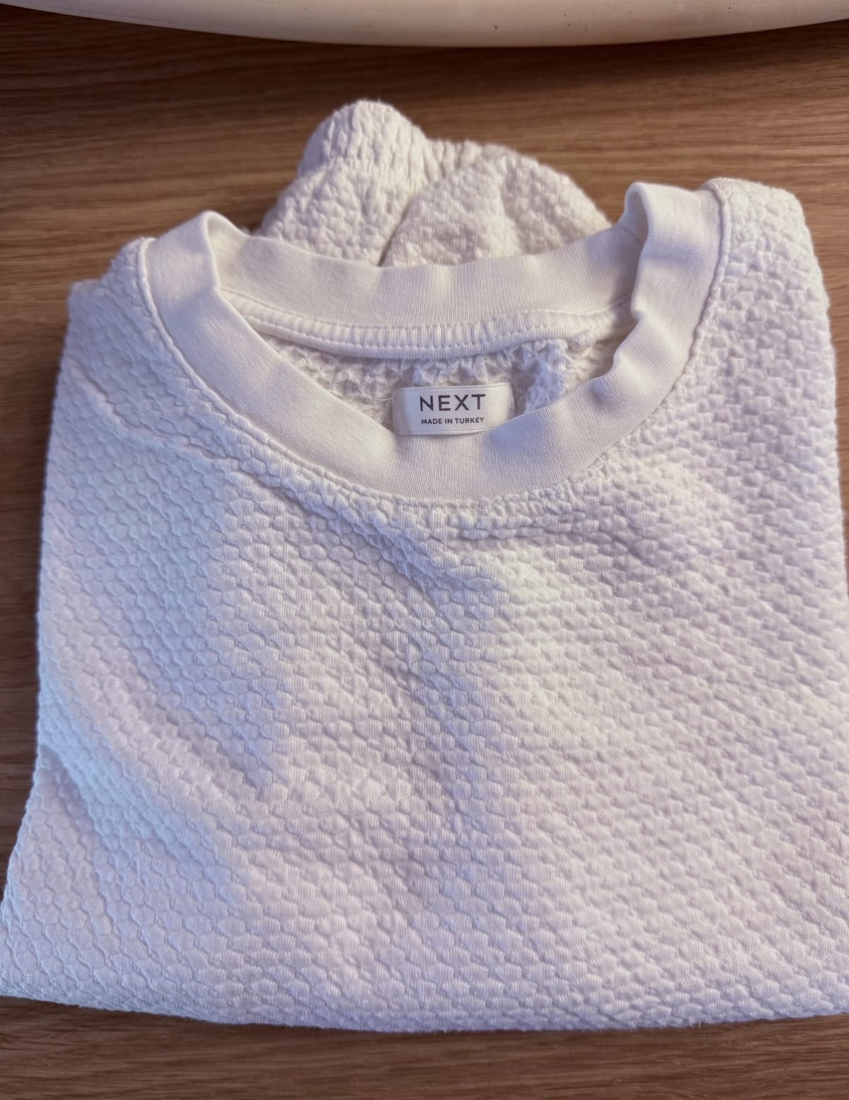 Girls textured sweatshirt - Image 1