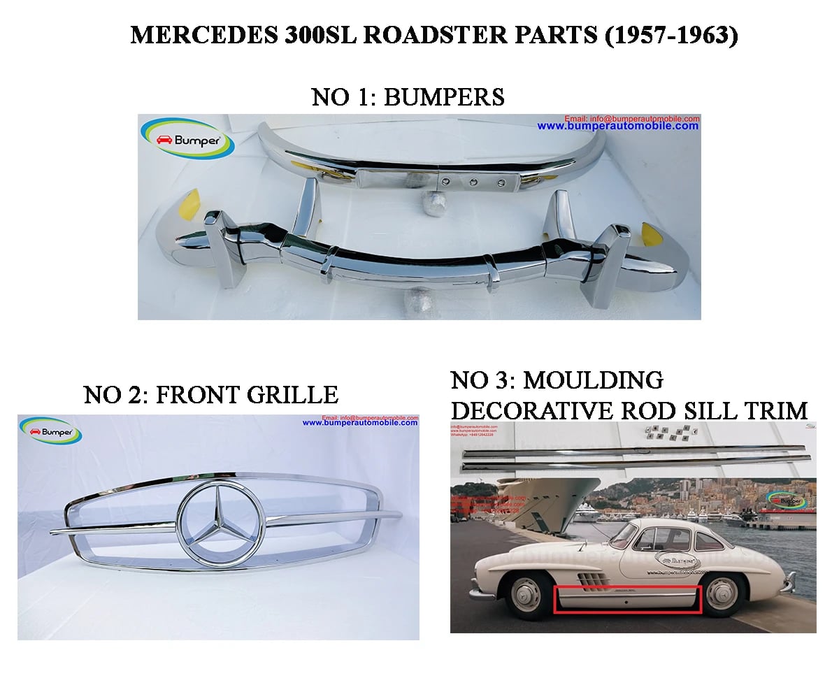 Mercedes 300SL Roadster Year (1957-1963) Parts - Image 1