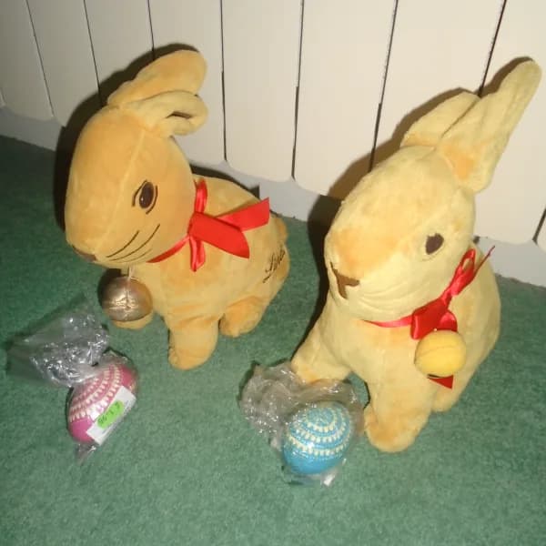Lindt Bunnies/Harrods Teddies/Harrods Rucksack