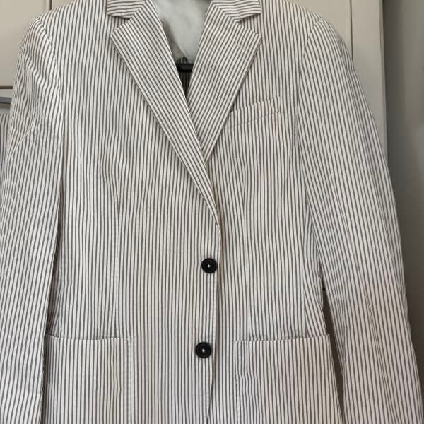 Reiss Seersucker Stripe Suit - M