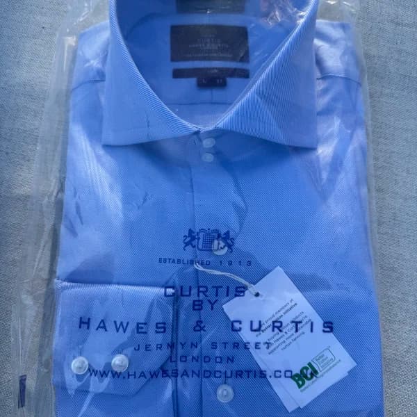 Hawes & Curtish Formal Shirt - Sky Blue L