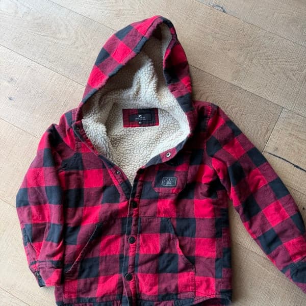 Rip Curl Boys’ Fleece-Lined Shacket – Age 10