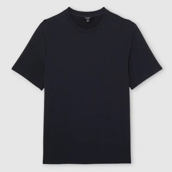 BRAND NEW Reiss Navy Textured Crew Neck T-Shirt – Size M (NWT)