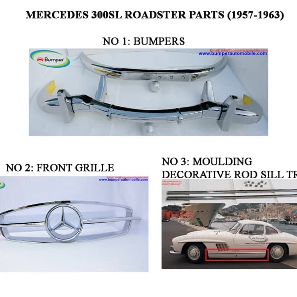 Mercedes 300SL Roadster Year (1957-1963) Parts
