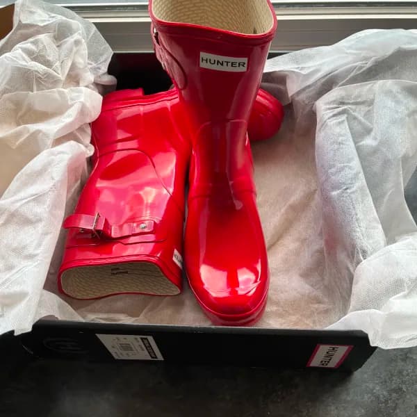 Hunter - Gloss short boots